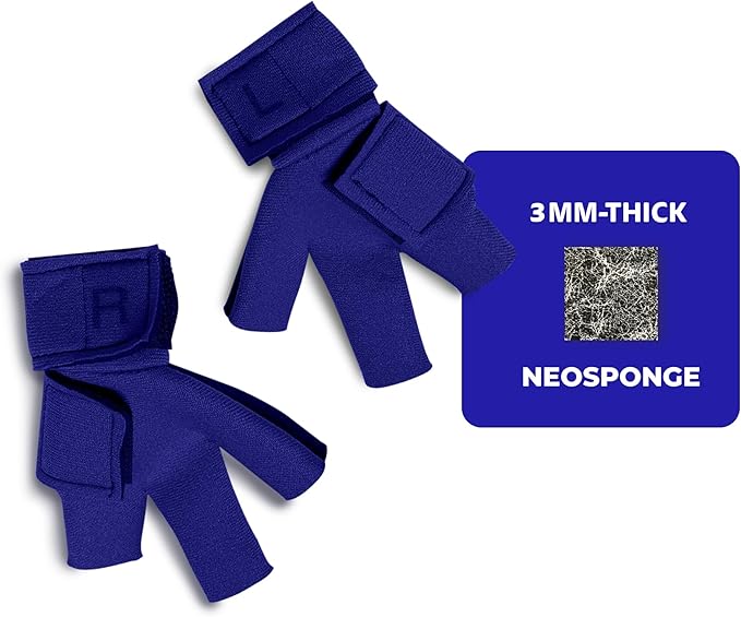 Chicken Shoes for Injured Feet – Protective Neoprene Footwear for Chicken, Open-Toe Design for Bumblefoot Relief, Made in USA - Standard, 3" Max. Inside Width, Royal Blue
