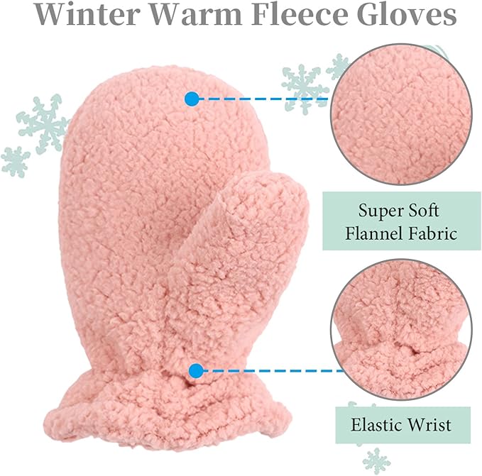 Zsedrut Baby Boys Winter Glove Warm Toddler Infant Girls Mittens Fleece Lined Gloves 1-7 Years