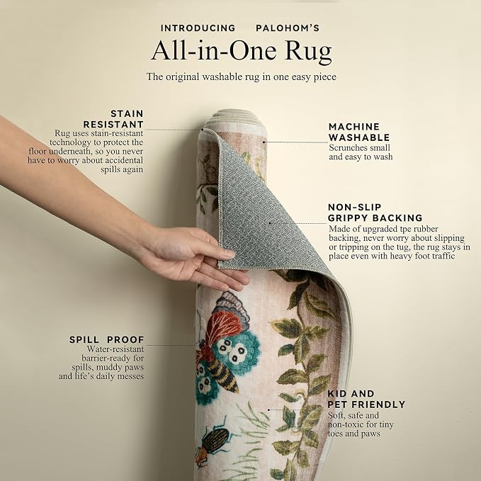Machine Washable Hallway Runner Rugs: 2'6"x8' Kitchen Runner Stain Resistant