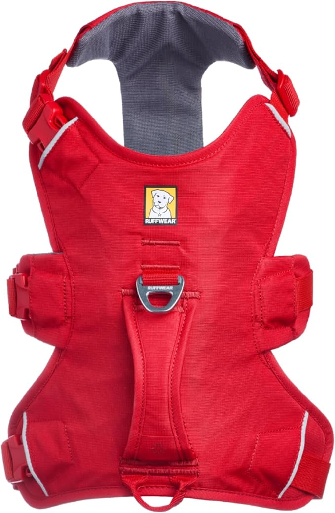 Ruffwear, Web Master, Multi-Use Support Dog Harness, Hiking and Trail Running, Service and Working, Everyday Wear, Red Canyon, Small