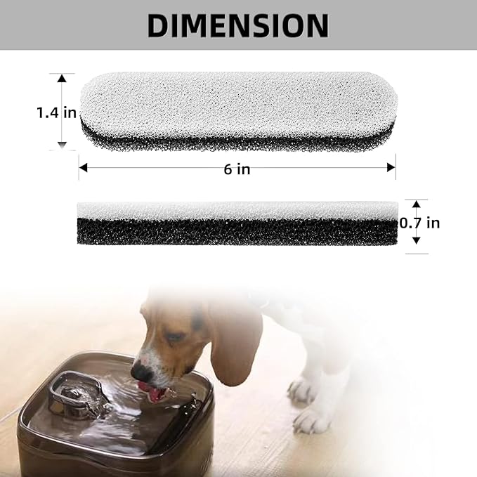 Dog Water Fountain 256oz/2Gallon/8L, Large Automatic Pet Water Dispenser, Cat Water Fountain Dog Water Bowl Dispenser with Cleaning Tool & Replacement Filters, for S-L Dogs and Multi-Pet (Filters)