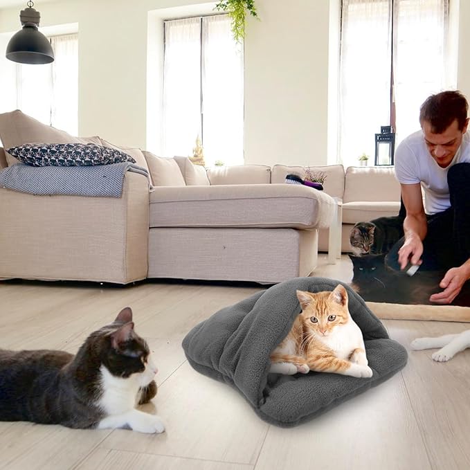 VANZACK Hamster Kitten Bed Slipper Nest Small Dog Cushions Cat Cot Dog Place Cot Beds for s Pet Cave Comfy Pet s gie s Slipper Nest Pad Mattress Cute