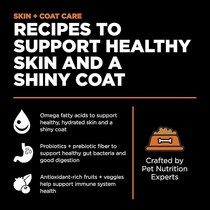 Go! Solutions Skin + Coat Care, Grain-Free Dry Cat Food, Salmon Recipe, 8 lb Bag