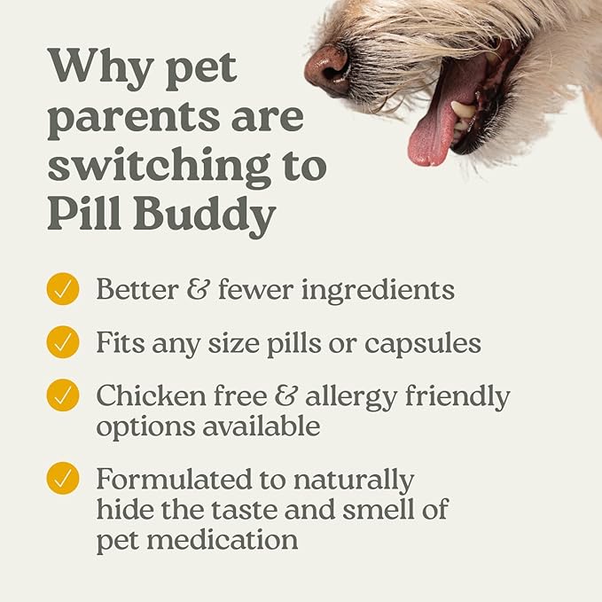 Earthly Pill Buddy Naturals - Beef Recipe Pill Hiding Treats for Dogs - Make A Perfect Pill Concealing Pocket Or Pouch for Any Size Medication - 90 Servings