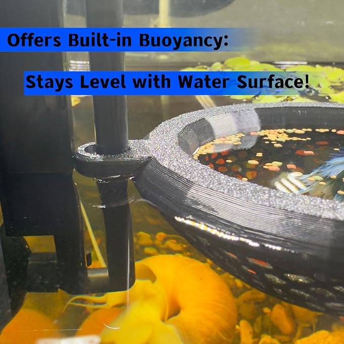 Fish Tank Floating Betta Hide，Betta or Shrimp Burrows and Hammock, Fish and Shrimp Feeder，Multifunctional Aquarium Accessories，Anchorable Location (Black)