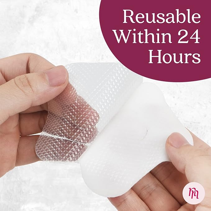 Nurse & Nourish 8-Pack Hydrogel Pads for Breastfeeding Soreness Support - Reusable, Easy-Apply Adjustable Soothing Gel - Nipple Shields for Breastfeeding Newborn
