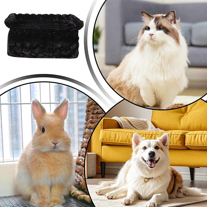 Dog Bed for Couch - Raised Edge Furniture Protector with Soft Plush Material, Calming Dog Bed for Home Kitchen Living Room Nursery Apartment Daily Rest, Comfortable Design