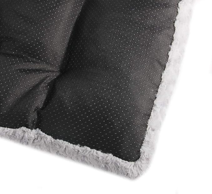 PAWISE Shape Memory Dog Bed Deluxe Plush Mattress for Dogs & Cats Nonslip Bottom Pet Beds for Medium Large Dogs 35.8 X 24in