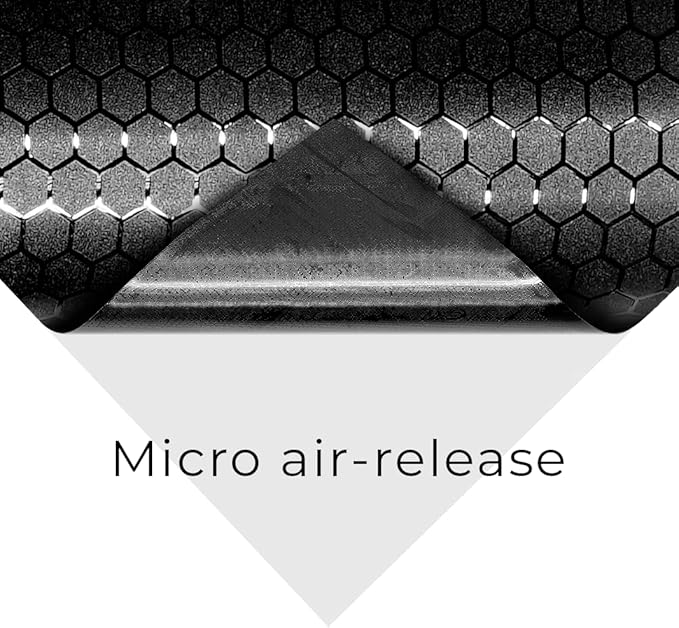 VViViD+ Honeycomb Matte Black Medium Pattern Car Wrap Vinyl (25ft x 5ft)