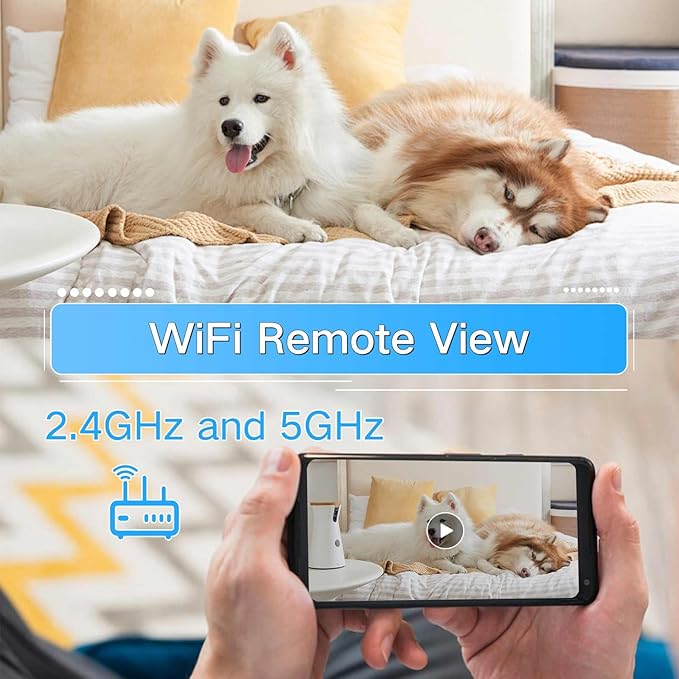 WiFi Picture Frame Camera, 1080P HD Security Cameras Wireless Mini Nanny Cam with Remote View, Motion Detection Video Recorder for Pet Monitor, Home, No Audio