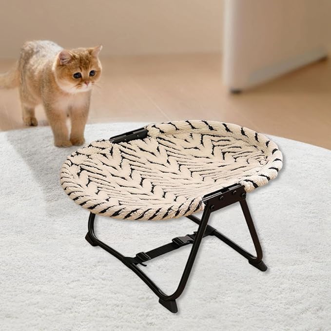 Elevated Pet Bed Supplies Gifts Metal Frame Indoor Folable with Storage Bag Portable Outdoor Furniture Versatile Accessory