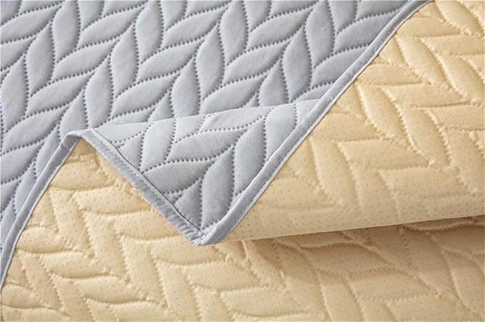 GIBZ Waterproof Dog Bed Cover Anti Slip Pet Furniture Protector Washable Blanket Large Soft Quilted Mat, Dark Grey, 75x180cm