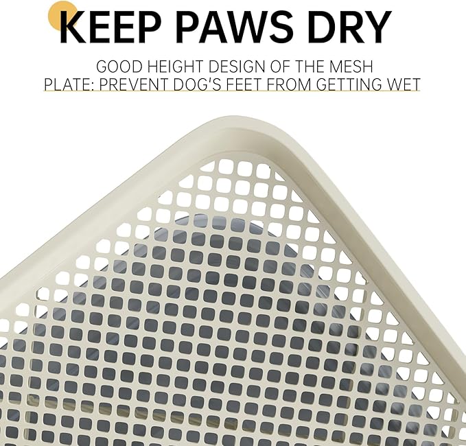 Dog Potty Tray, 23.6"x17.68" Indoor Pet Pee Pad Holder,Puppy Training Holder,Bathroom Dog Litter Box, Pet Toilet for Small and Medium Dogs,Housebreaking Supplies, Pet Products (Green)