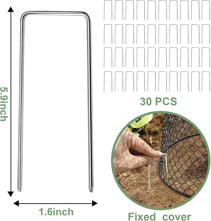 10 Pcs 9"×9" (Multiple Sizes/Quantities Available) Chicken Wire Plant Protectors from Animals, Plant Cage Garden Cloche to Protect Plants Vegetables from Rabbits Squirrels Chicken