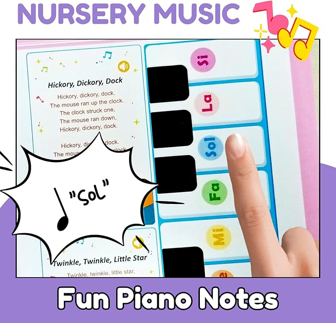 ZeenKind English Learning Talking Book for Kids 2 3 4 5 6 Years Old, 300+ Words Interactive Audio Sound Books for Toddlers, Early Learning Educational Electronic Musical Toy
