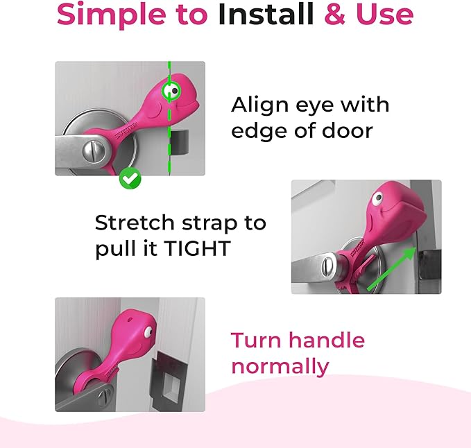 Baby Proofing Door Stopper, Door Pinch Guards Protect Child Fingers & PET Tails. Baby Safety Finger Protectors Prevent Pinch Injuries – Kids and Adults Love Whale Pinch Guard (Pink)
