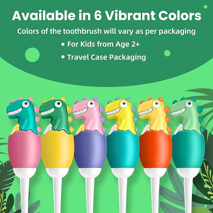 Kids Manual Toothbrush, Ultra-Soft Kids Toothbrush for Sensitive Teeth & Gums, Gentle Toddler & Children's Brush with 10000 Bristles Travel-Friendly Design for Ages 2-7 (Pink)