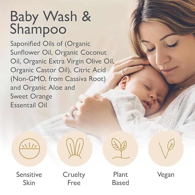 SoCal Suds & Company 2oz Organic Baby Wash & Shampoo - Sweet Orange