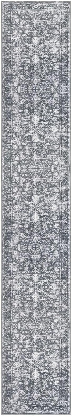 KILOCOCO Runner for Hallway 3x16 Runner Rug Printed Vintage Floral Washable Rug