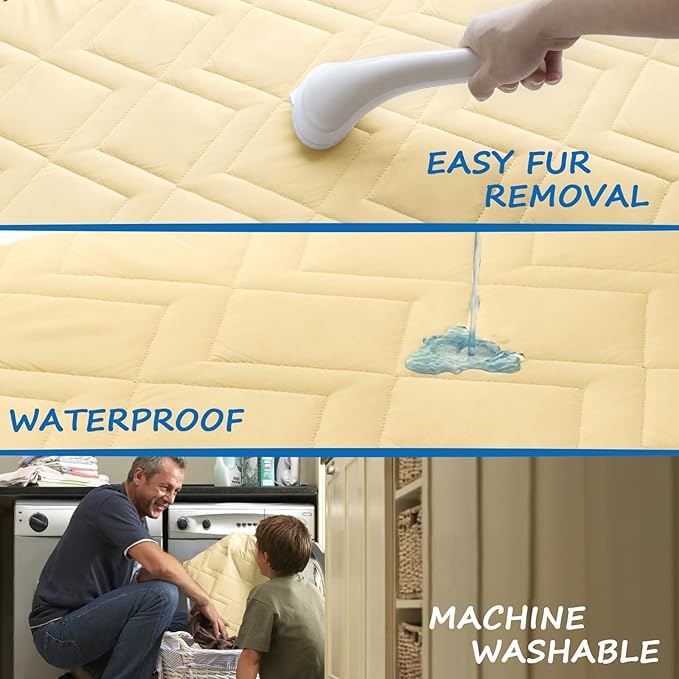 Bed Cover for Dogs Washable, Waterproof Dog Couch Cover Pet Blanket Sofa Pet Bed Mat, Waterproof Dog Blanket (102 x 82 Inch)