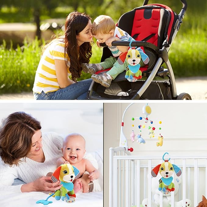 BLOOBLOOMAX Sock rattles for Babies 0-24 Months Baby Animal Foot Finder Educational Toys