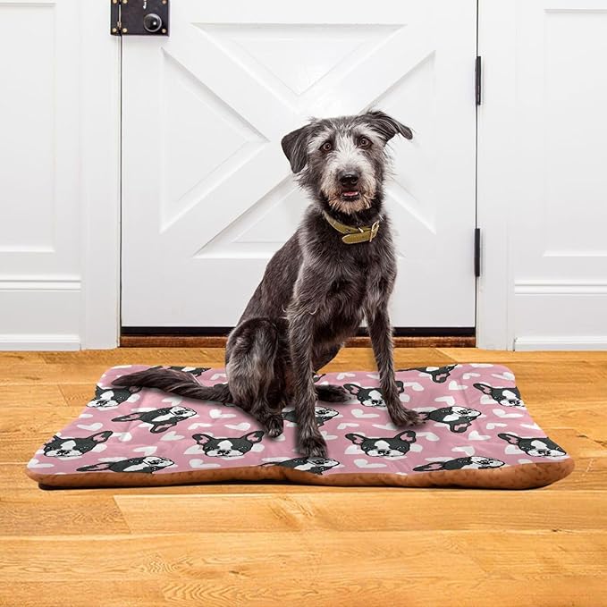 Pet Bed Cute French Bulldog Dog Bed Mat Absorbing Non Slip Pad Pet Sleeping Mat for Small, Medium, and Large Dogs Puppy Cat 36 in x 24 in