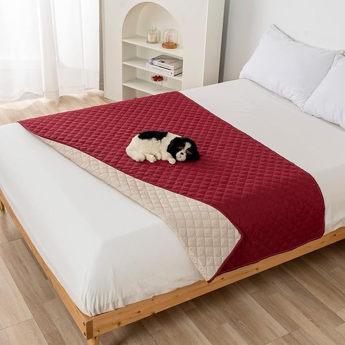 Waterproof Dog Bed Cover,Pet Blanket for Couch Furniture Bed Sofa,Reversible Soft Protector,Washable Covers