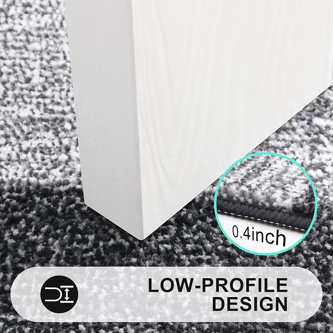Kitinjoy Indoor Outdoor Door Mat, 48x32 Non-Slip Absorbent Dirt Trapper