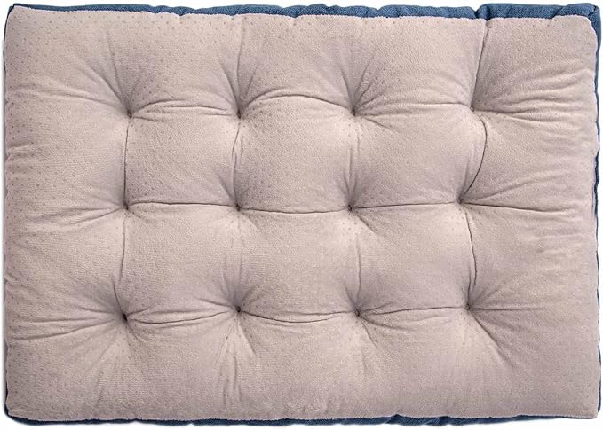 Dog Bed for Small Medium Dogs and Cats, Large Washable Pet Beds for Crate (36L x 23W in, Blue)