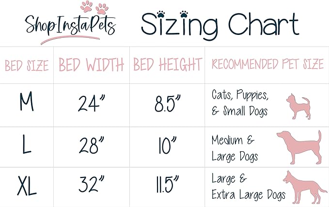 ShopInstaPets Penn State Nittany Lions Officially Licensed Plush Donut Pet Bed – Cozy, Machine Washable, Perfect for Pets (Large)