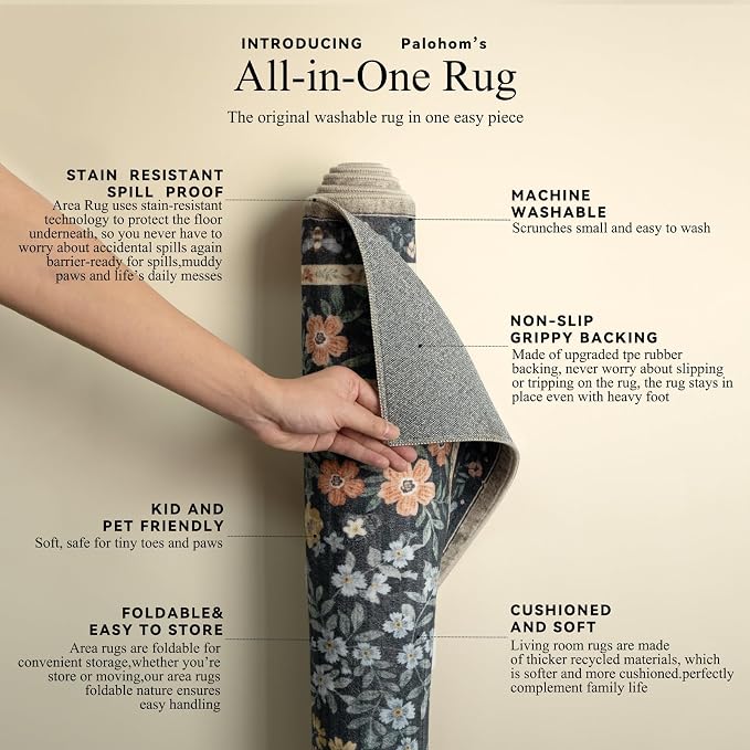Washable Kitchen Rug Runners for Hallways: 2'x10' Entryway Rug