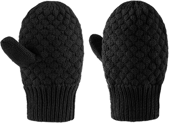 Baby Knit Mittens Toddler Boys Girls Gloves Winter Infant Newborn No Scratch Mitten 0-3 Years