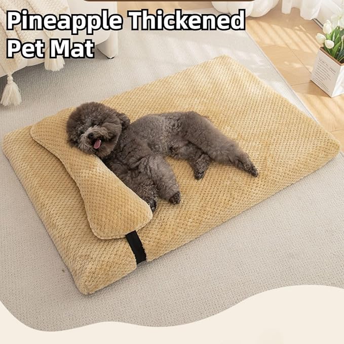 Dog Bed for Small Medium Large Dogs, Dog Mattress with Removable Pillow for Crate Kennel, Sofa Dog Bed, Super Soft Pet Bed for Dogs and Cats, Pet Beds & Furniture (Dark Grey,XX-Large)