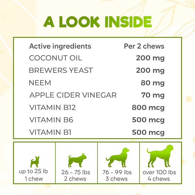 ZENO Flea and Tick Prevention for Dogs Chewable - 150 Chews - Dog Chews - Oral Dose for Flea & Tick Control - Beef Flavor