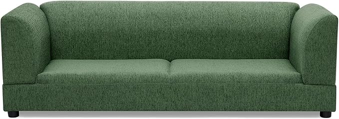Oversized Dog Sofa Couch for Medium & Large Dogs, Modern Pet Couch Bed with Backrest & Armrests, Supportive Foam Cushion, Linen Fabric Dog Couch