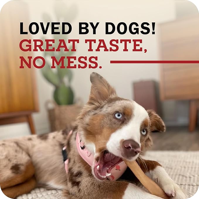 Beef Collagen Sticks - Long Lasting Chews. Bully Sticks Alternative, High Protein Dental Treats with Natural Collagen for Dogs. Supports Joint, Skin & Coat Health
