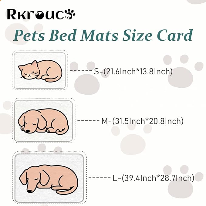 Pets Bed Blanket Dogs Reversible Soft Dog Throw Blankets Cats Mat Sleeper Fuzzy Pet Couch Covers Washable Cat Puppy Cover for Beds Car Sofa Travel Double Sided Furniture Protection (Light Brown,S)