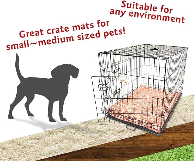 30" Charlie Salmon Orange Crate Dog Bed Mat By Majestic Pet Products