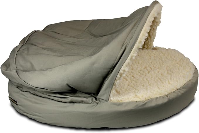 Snoozer Orthopedic Cozy Cave Pet Bed, Small, Khaki