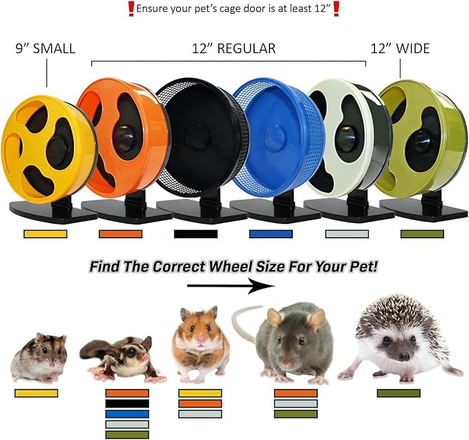 Silent Runner Glow Wheel - 12" Regular - Exercise Wheel (Wheel + Autoclean Track)