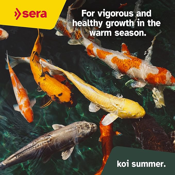 sera Koi Professional Summer 4.85lb | Energizing for Warm Seasons | Optimal Growth & Strong Immune System | Rich in Vitamins, Minerals, Proteins | for Water Temperatures Above 63°F