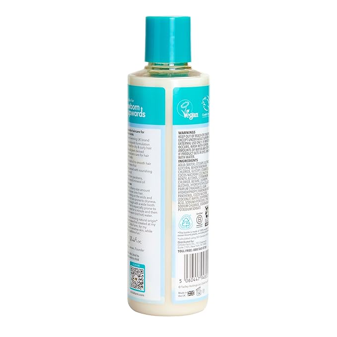 Childs Farm, Kids Conditioner for Curly, Dry Hair, Coco- Nourish Conditioner, Contains Wonderful Fragrance which Doesn’t Irritate Sensitive Skin, 8.4 Fl Oz