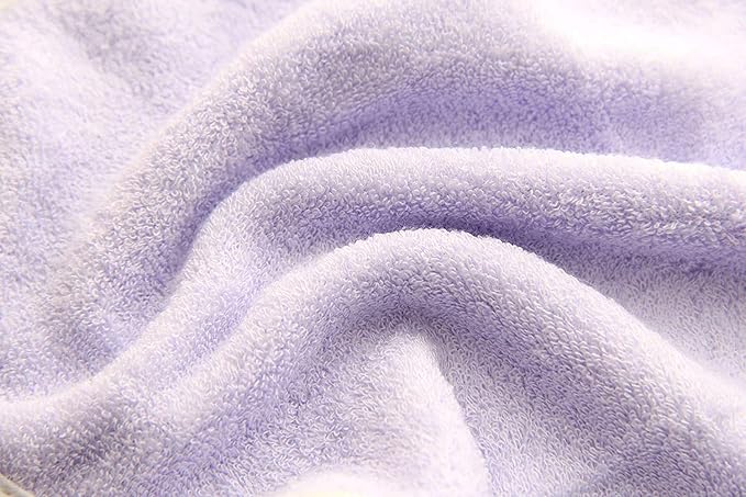 HIPHOP PANDA Baby Washcloths, Rayon Made from Bamboo - 2 Layer Ultra Soft Absorbent Newborn Bath Face Towel - Reusable Baby Wipes for Delicate Skin - Purple, 30 Pack