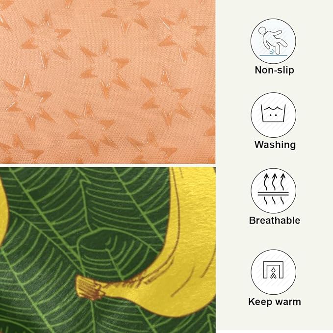 Pet Bed Banana Fruit Dog Bed Mat Absorbing Non Slip Pad Pet Sleeping Mat for Small, Medium, and Large Dogs Puppy Cat 36 in x 24 in