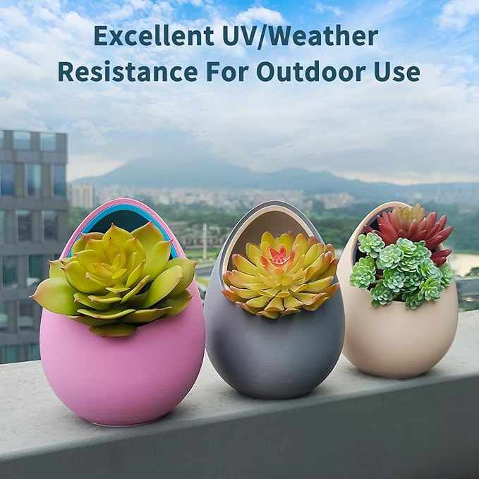 iSANMATE ASA 3D Printer Filament Bundle 4KG (8.8lbs), UV & Weather Resistant 3D Printer Filament Perfect for Outdoor Functional Parts, Orange+Pink+Silver+Skin