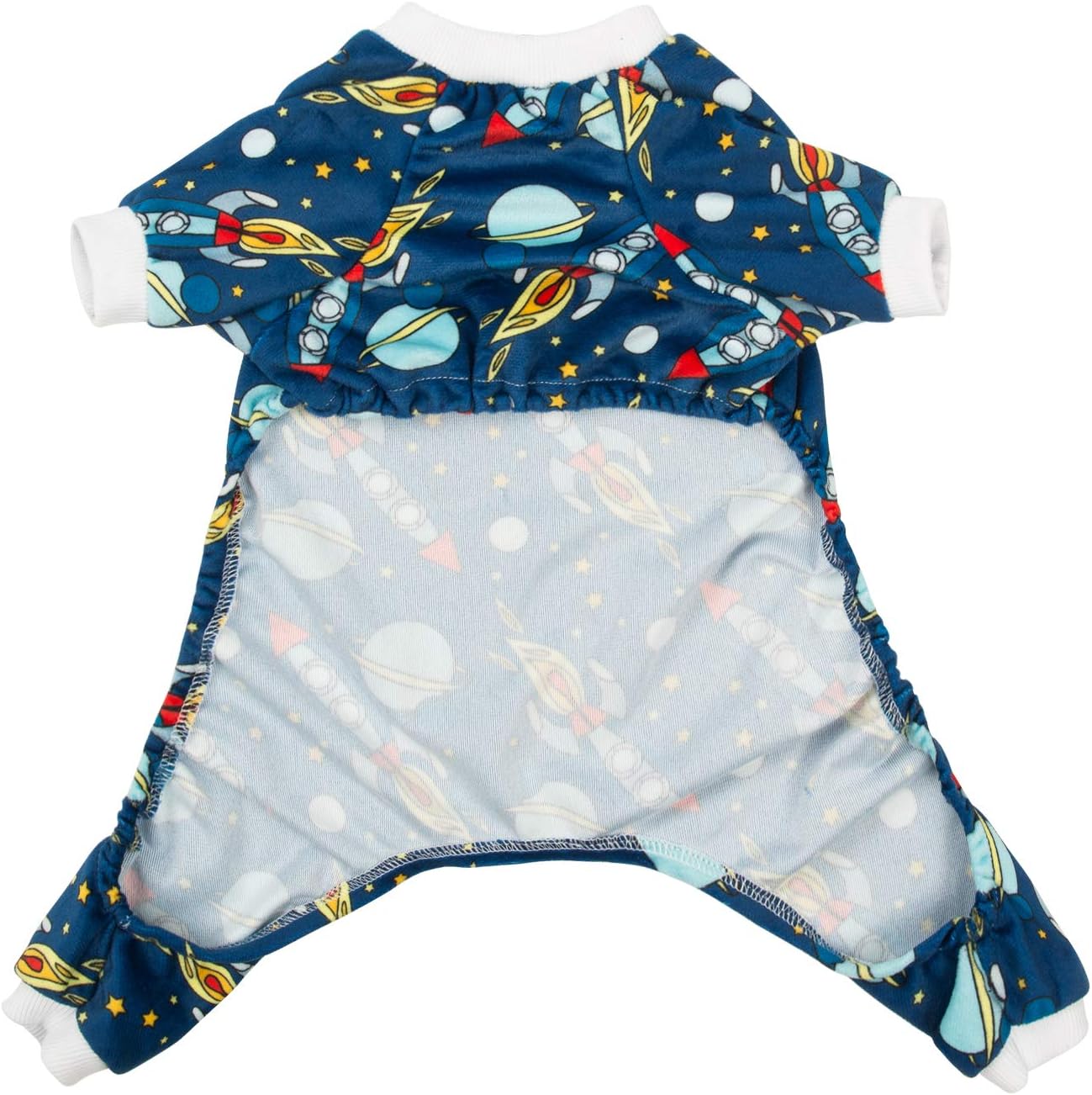 CuteBone Small Dogs Outfit Soft Puppy Onesies Pjs Dog Pajamas Pet Coat Cat Apparel Comfy Doggie Jumpsuit Bodysuit for All Seasons P16M