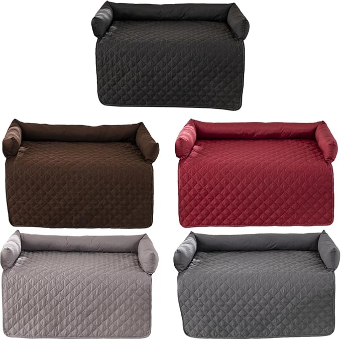 Dog Bed Cover & Couch Protector - Anti-Slip & Waterproof Pet Pad, Cozy Nest for Dogs, Ideal for Sofa, Bed & Car Seat Cushion - Furniture Protector Coffee S