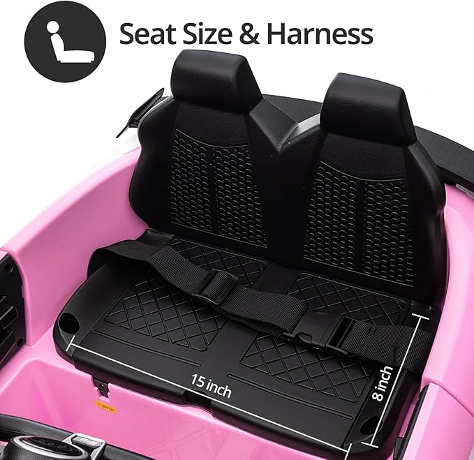 Kids Electric Car, Licensed Audi 6V Kids Ride on Toy Car for Toddlers with Remote - Pink