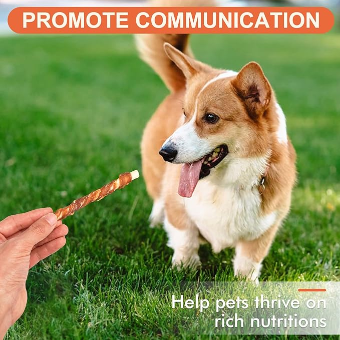 MON2SUN 5 Inch Duck Wrapped Rawhide Dog Treats for Puppy and Small Dogs, Promotes Dental Health, Healthy Snacks 14.11 oz