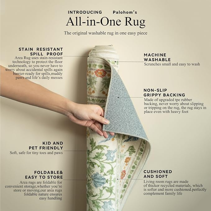 Washable Runners for Hallways Kitchen Rug: 2'x10' Runner Rugs Stain Resistant